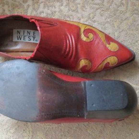 nine west - cowboy booties - 6m - Picture 3 of 3